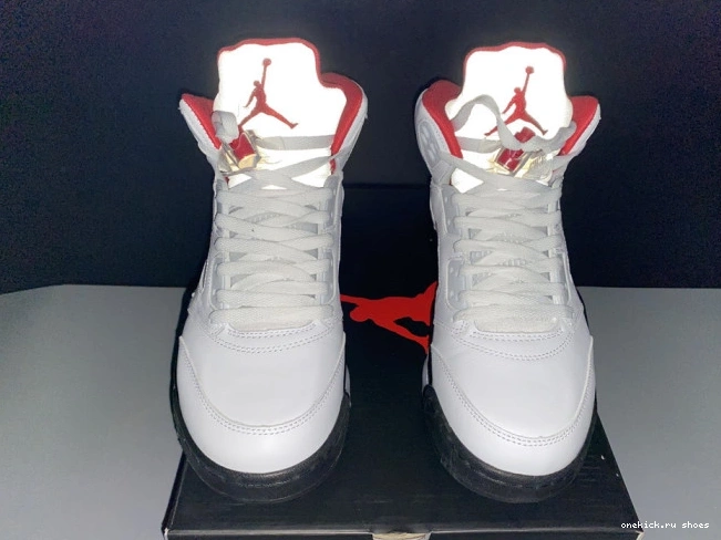 Rep Silver DA1911-102 Retro (2020) Tongue Jordan Red Fire 5 Air 0726